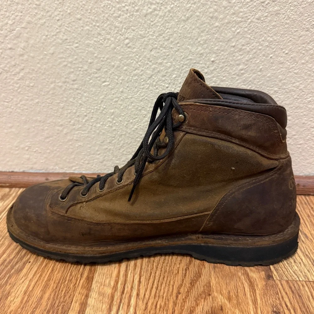 Danner Ridge DK Brown Leather Boots Men 12 EU 46.5 Lace Hunting Outdoor Gore-tex